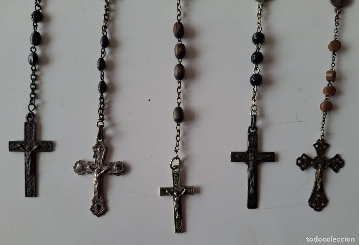 Antig&uuml;edades: Lote de 9 rosarios antiguos - Foto 2