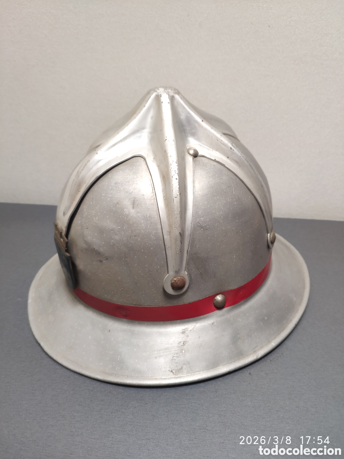 Antig&uuml;edades: Antiguo casco de bombero austriaco - Foto 4