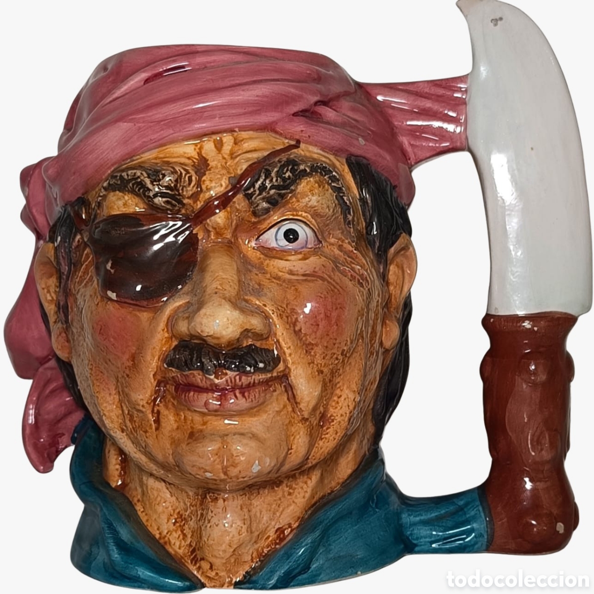 Antig&uuml;edades: Jarra Cer&aacute;mica - Pirata - Foto 1