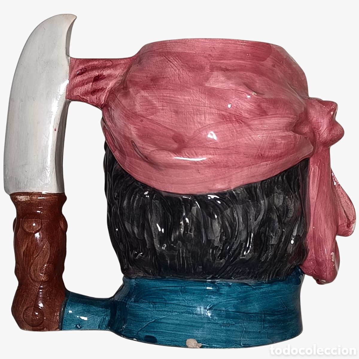 Antig&uuml;edades: Jarra Cer&aacute;mica - Pirata - Foto 2