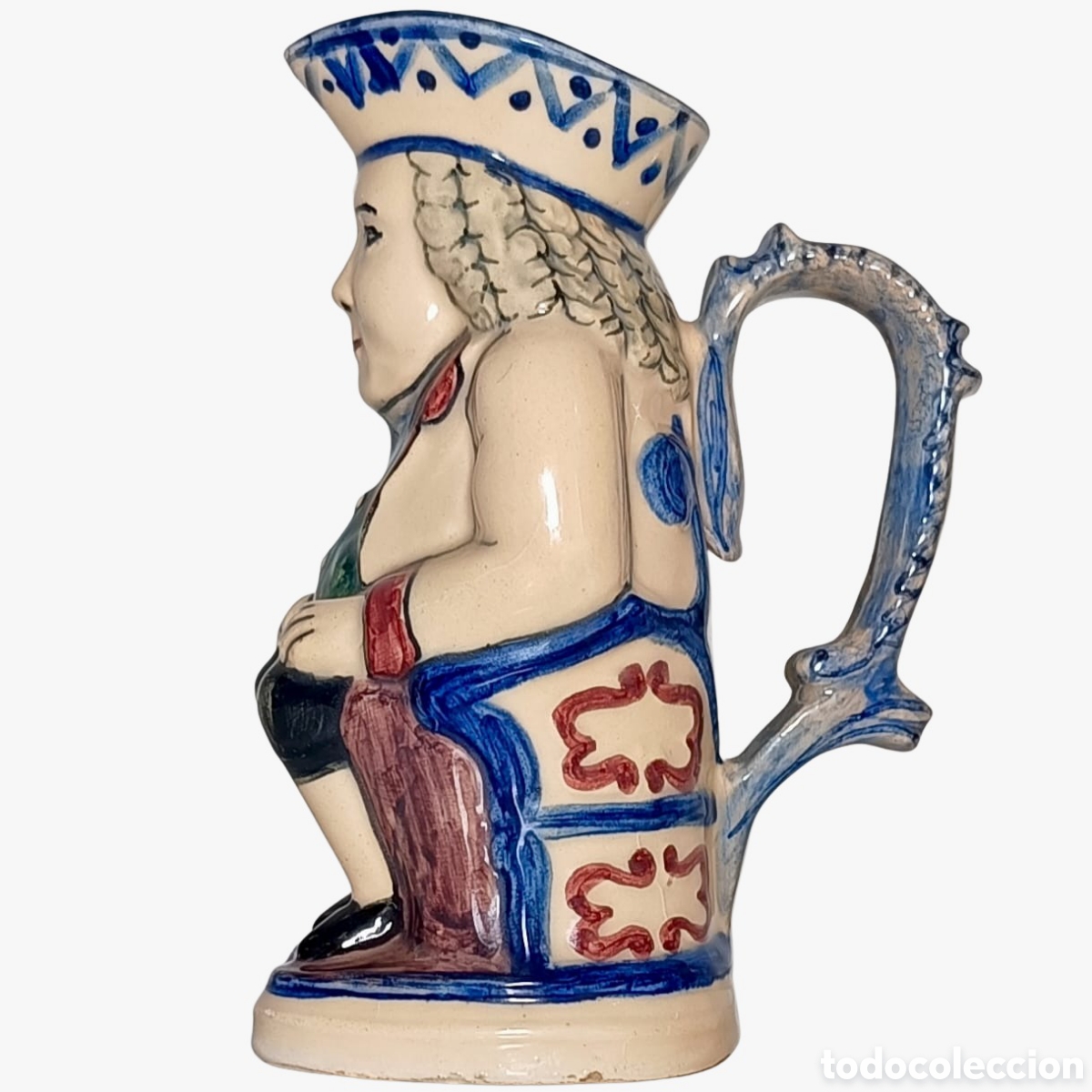 Antig&uuml;edades: Jarra Mambr&uacute; Con Vestimenta De &Eacute;poca - Foto 4