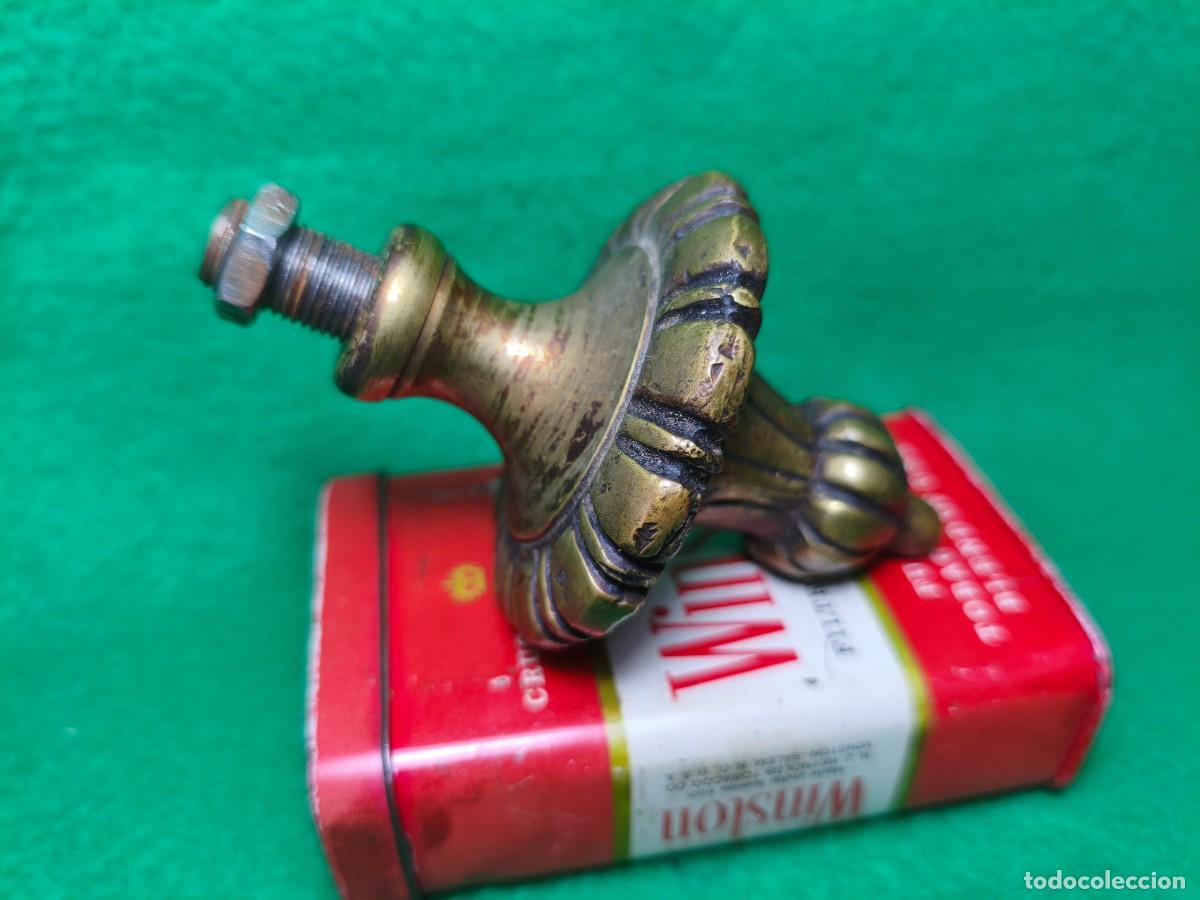Antig&uuml;edades: ANTIGUO REMATE DE LAMPARA EN BRONCE. - Foto 3