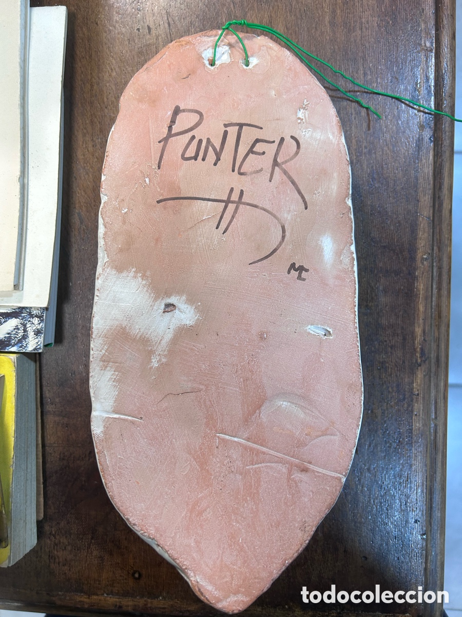 Antig&uuml;edades: Benditera. Ceramica de Teruel. Punter - Foto 5