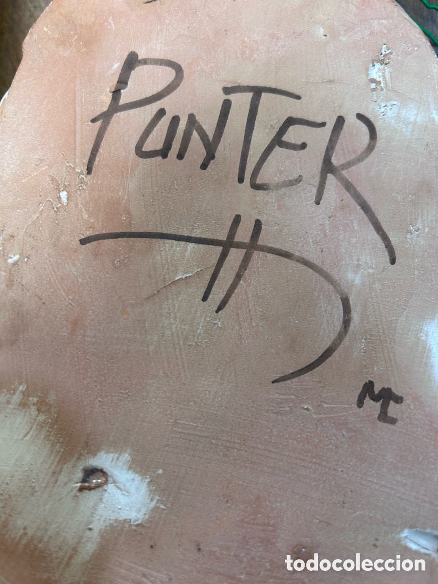 Antig&uuml;edades: Benditera. Ceramica de Teruel. Punter - Foto 6