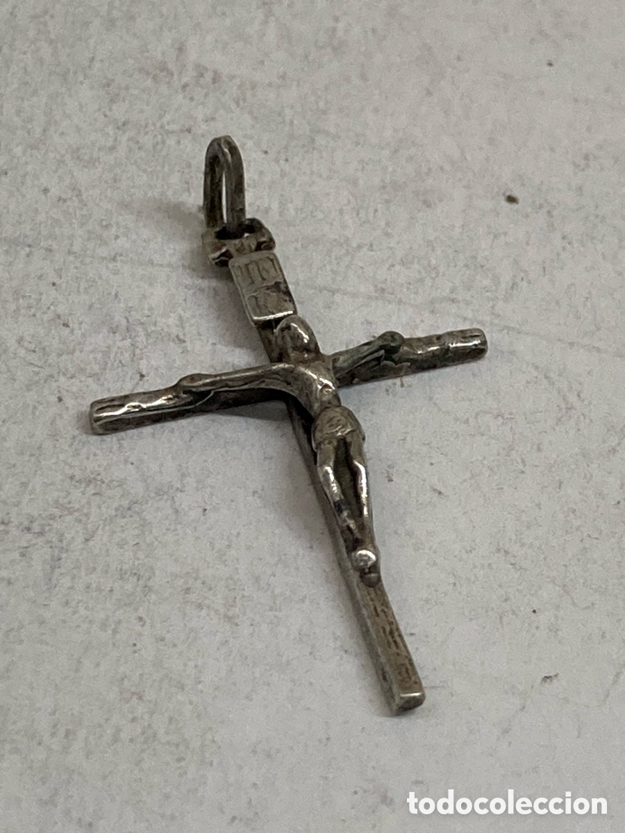 Antig&uuml;edades: Cruz de plata religiosa C549 - Foto 1