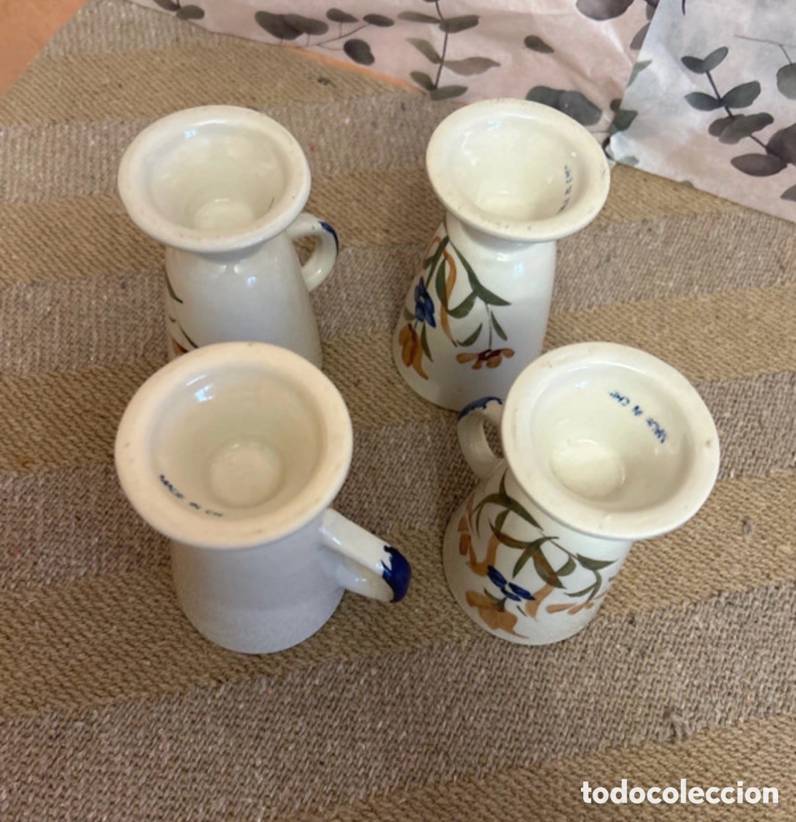 Antig&uuml;edades: Conjunto de 4 tazas mazagrans - Foto 3
