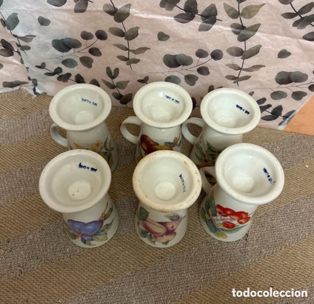 Antig&uuml;edades: Conjunto de 6 tazas mazagrans - Foto 2