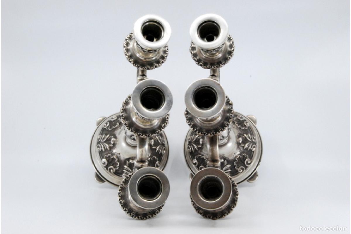 Antig&uuml;edades: Candelabros de plata - Foto 4