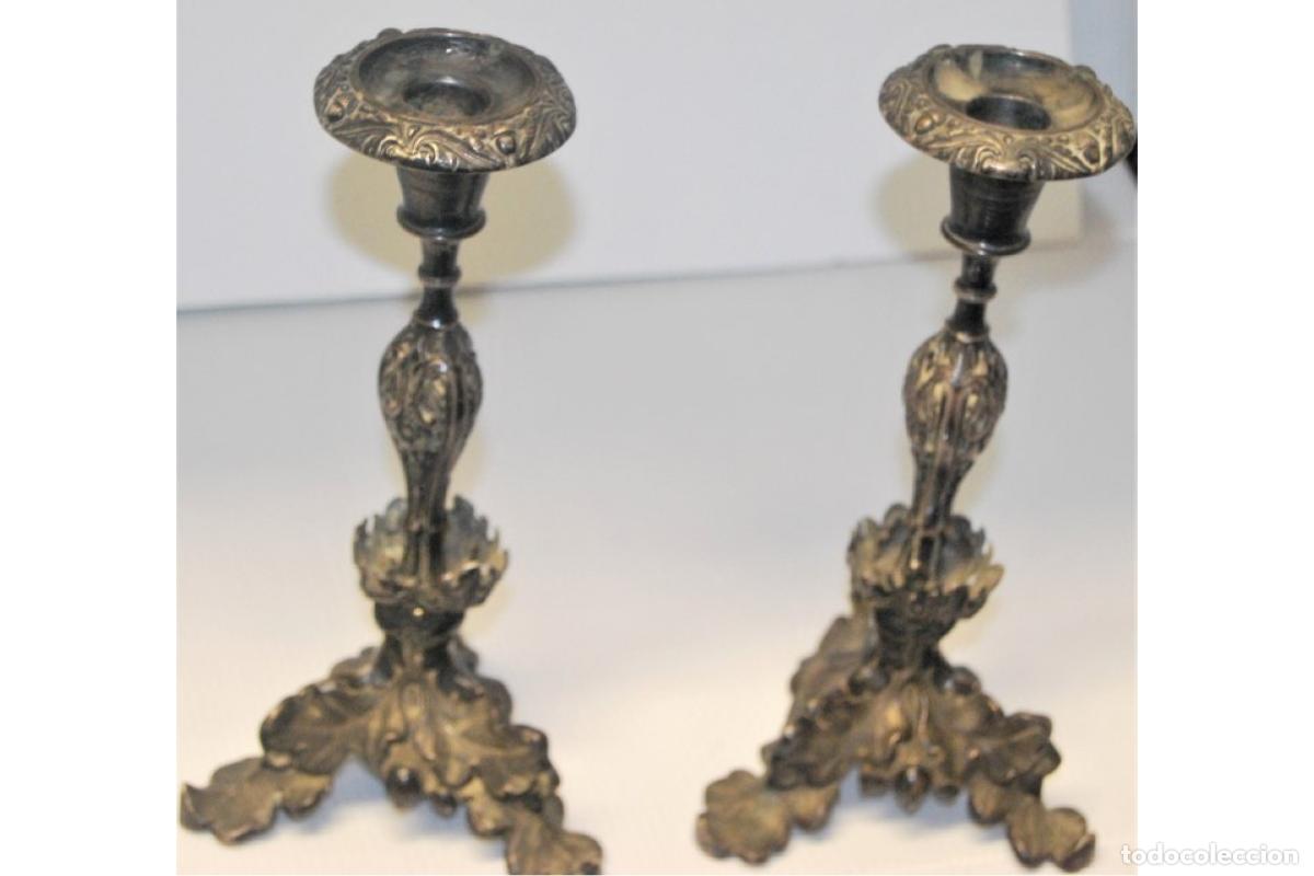 Antig&uuml;edades: Candelabros de plata - Foto 2