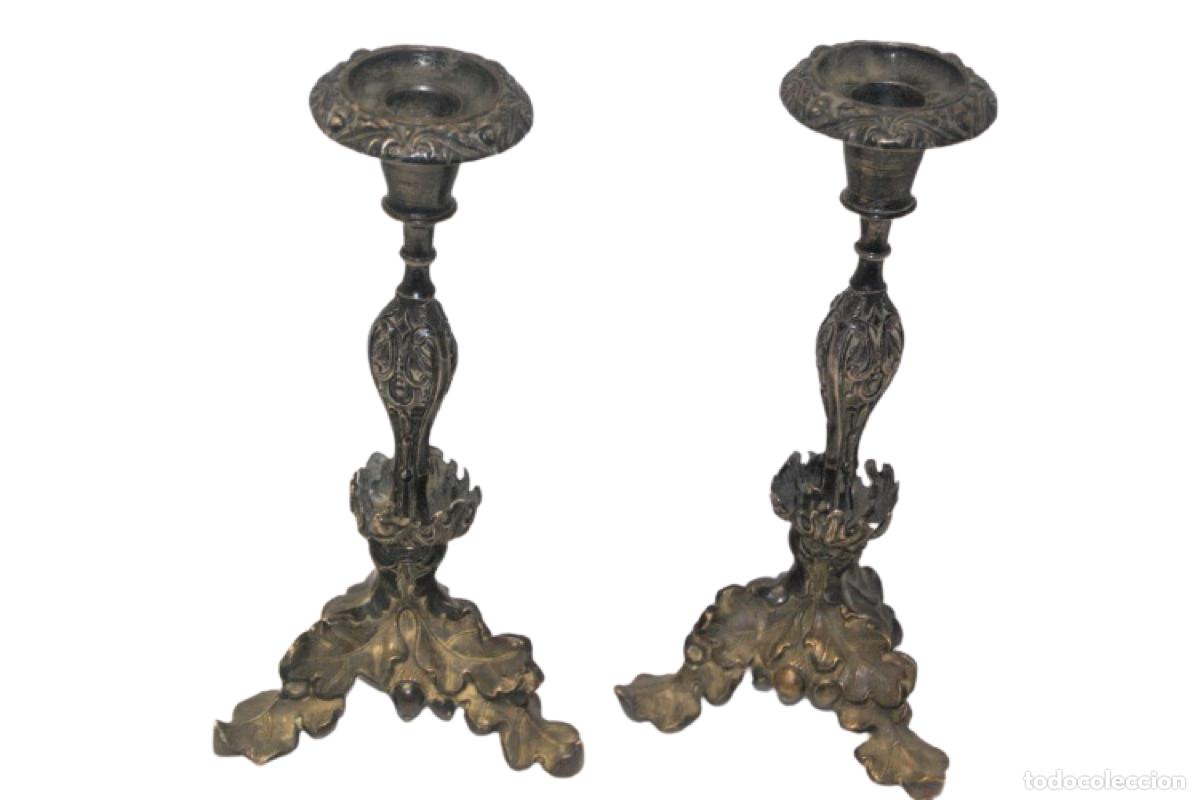 Antig&uuml;edades: Candelabros de plata - Foto 1