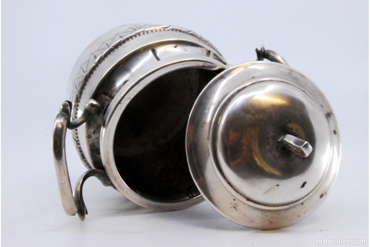 Antig&uuml;edades: Azucarero de plata - Foto 2