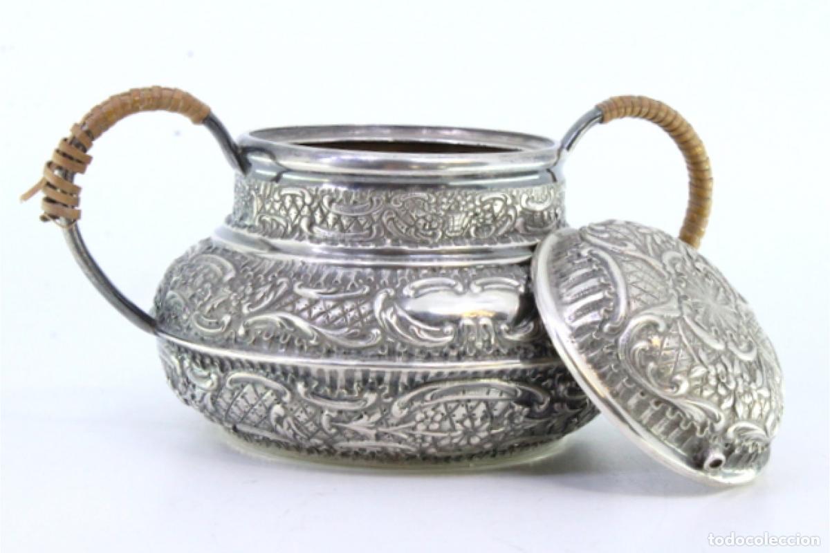 Antig&uuml;edades: Azucarero de plata - Foto 5
