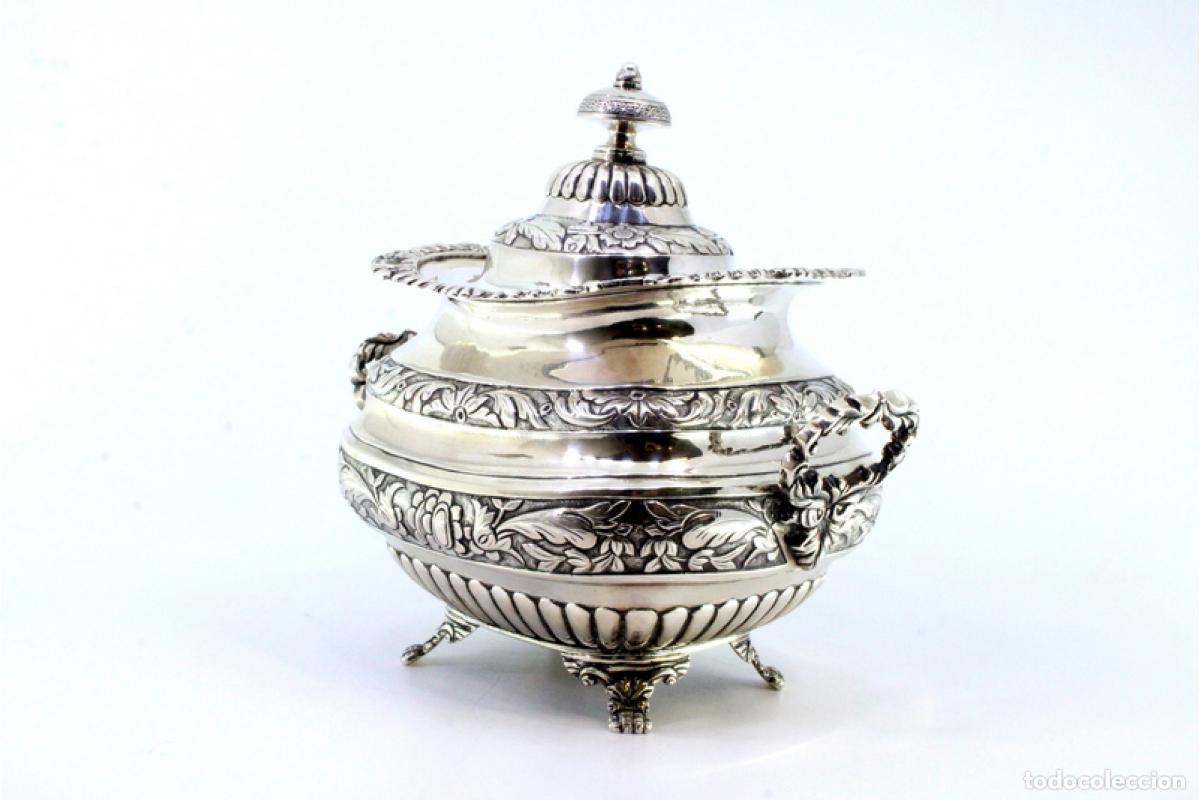 Antig&uuml;edades: Azucarero de plata - Foto 3