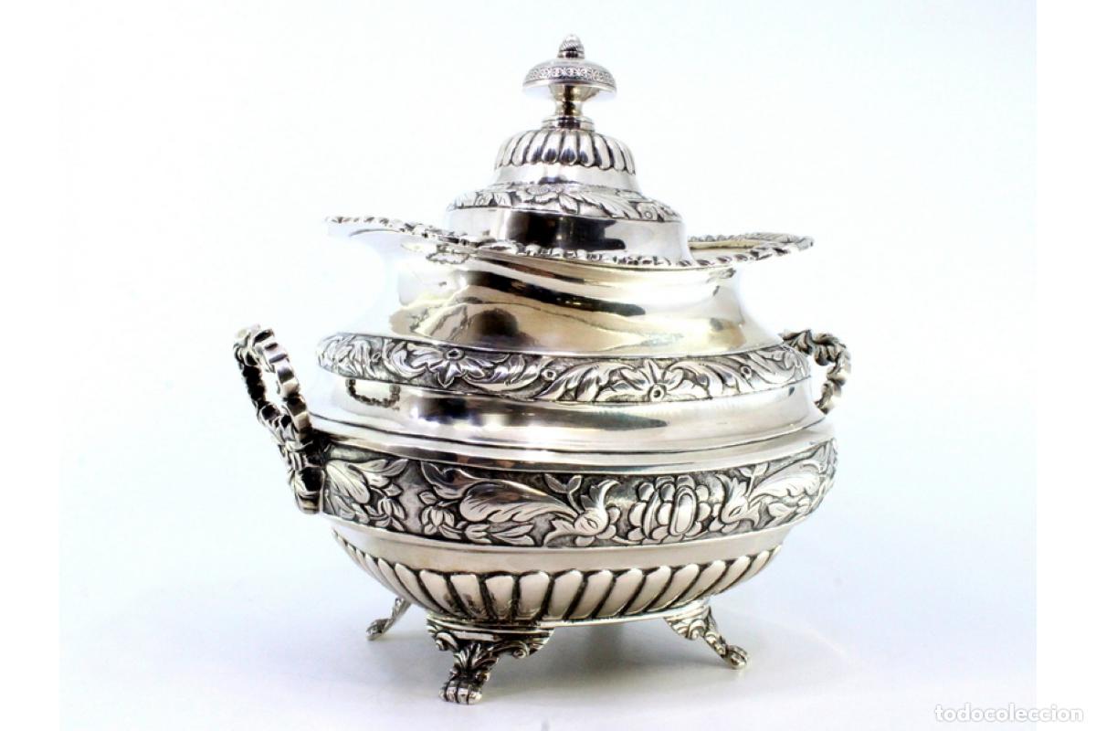 Antig&uuml;edades: Azucarero de plata - Foto 5