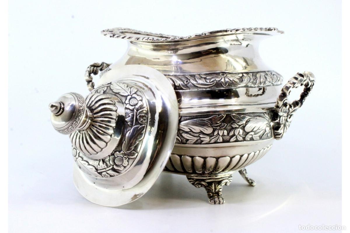 Antig&uuml;edades: Azucarero de plata - Foto 6