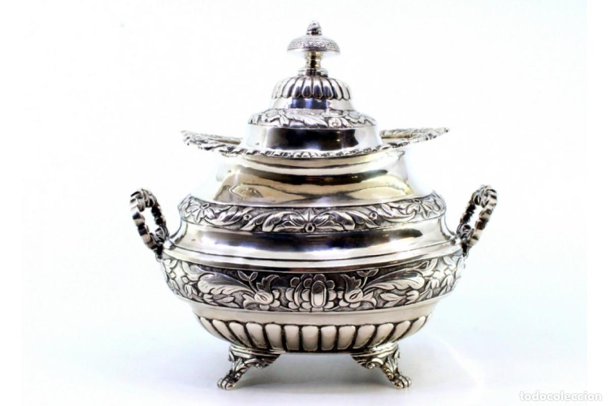 Antig&uuml;edades: Azucarero de plata - Foto 7