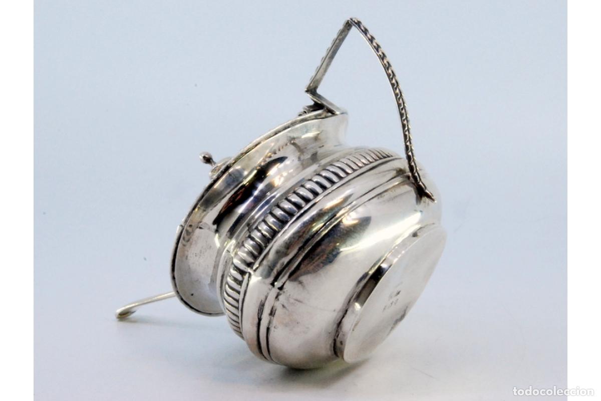 Antig&uuml;edades: Azucarero de plata - Foto 6