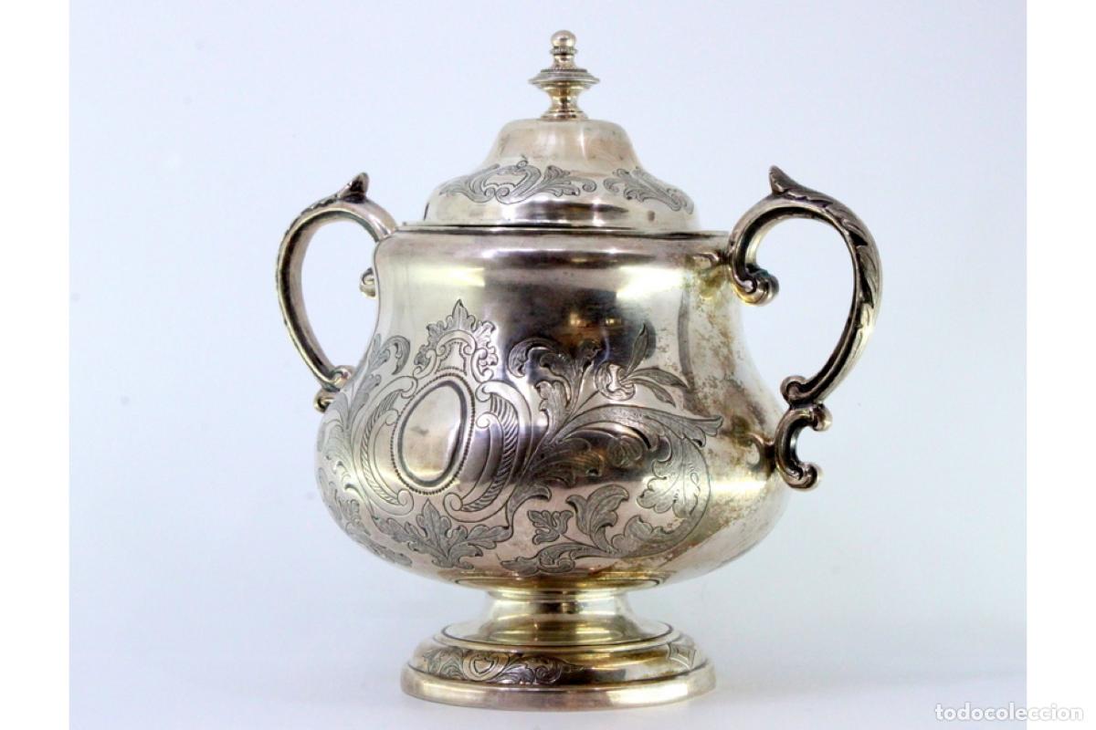 Antig&uuml;edades: Azucarero de plata - Foto 2