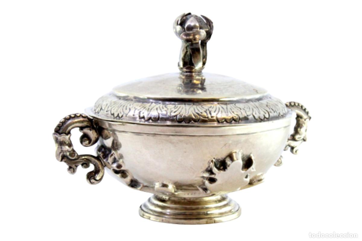 Antig&uuml;edades: Azucarero de plata - Foto 1