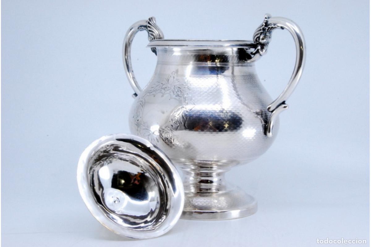 Antig&uuml;edades: Azucarero de plata - Foto 2