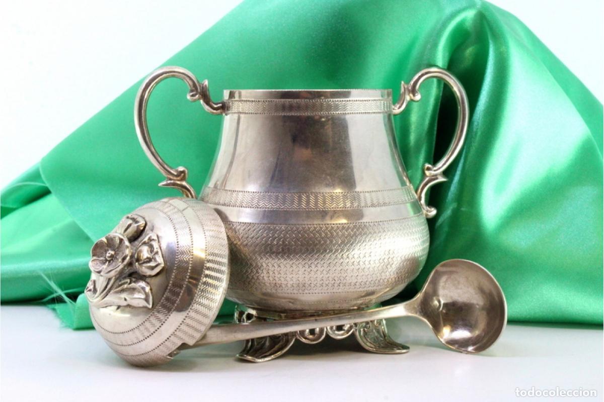 Antig&uuml;edades: Azucarero de plata - Foto 2