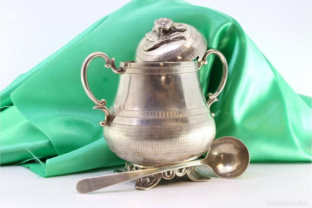 Antig&uuml;edades: Azucarero de plata - Foto 3