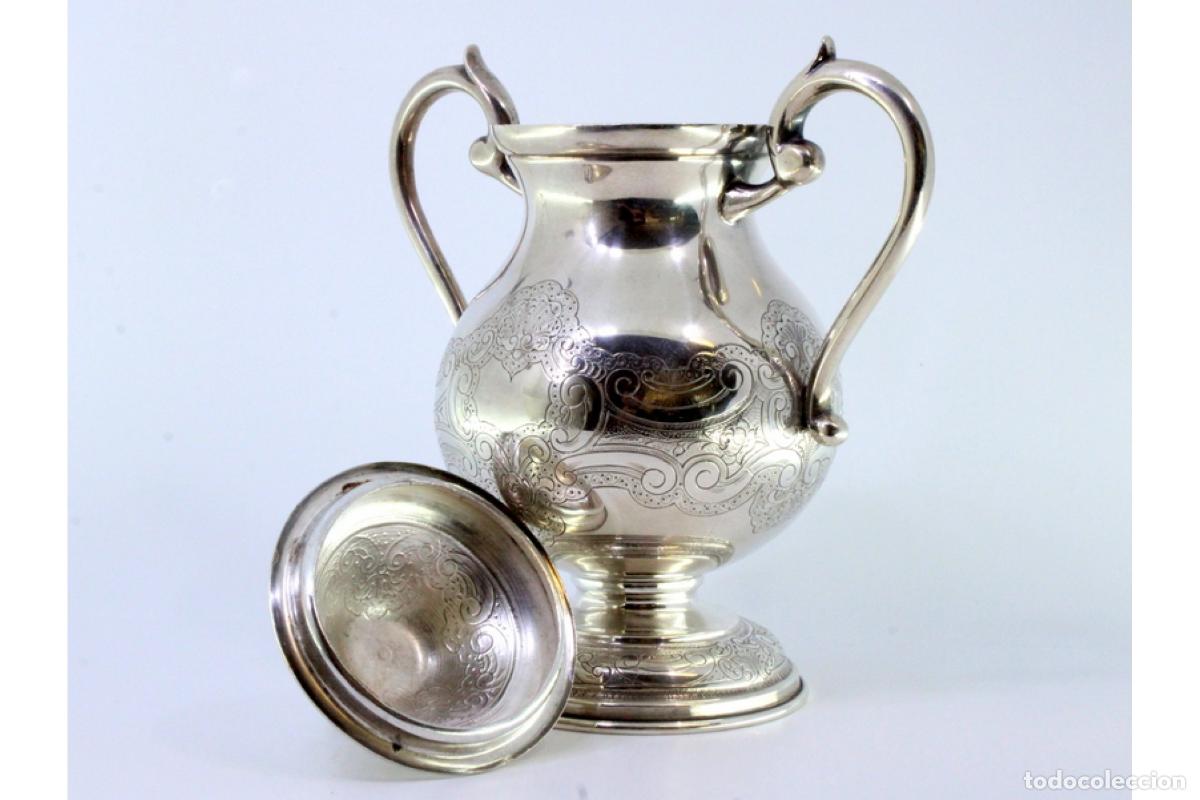 Antig&uuml;edades: Azucarero de plata - Foto 6