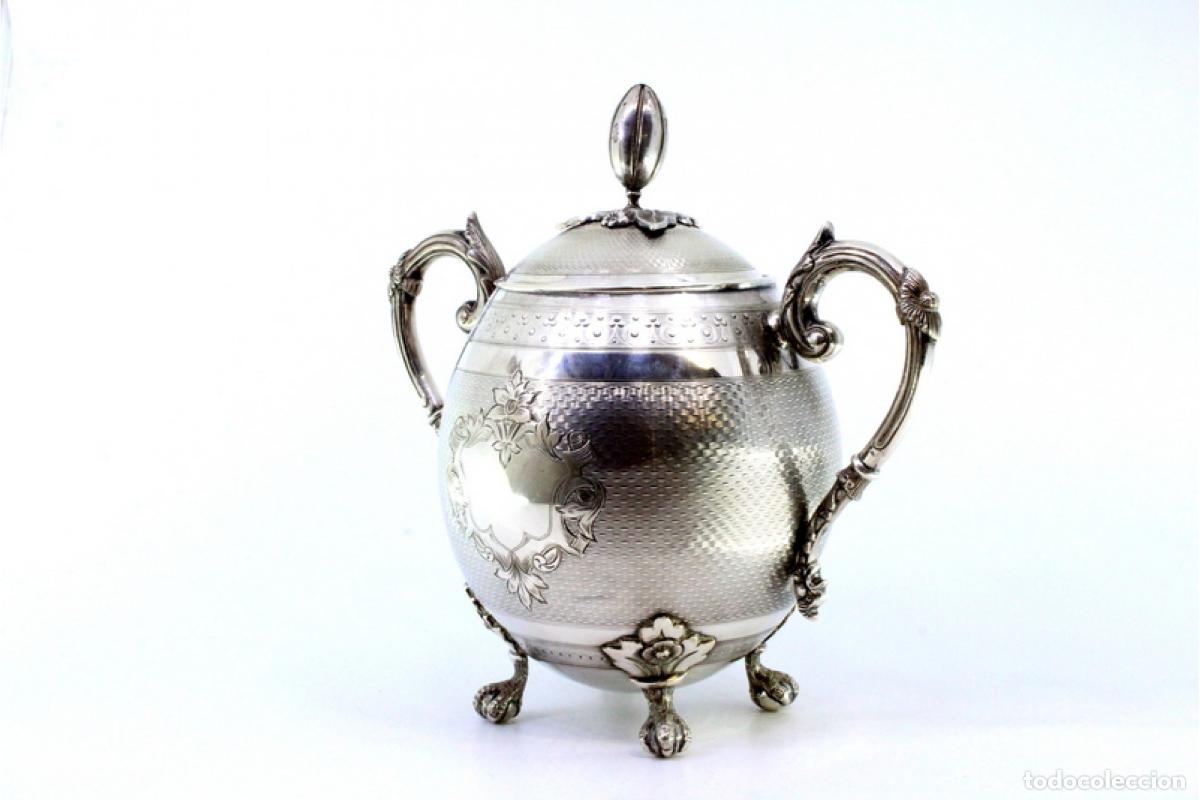Antig&uuml;edades: Azucarero de plata - Foto 4