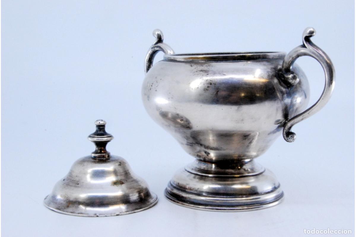 Antig&uuml;edades: Azucarero de plata - Foto 4