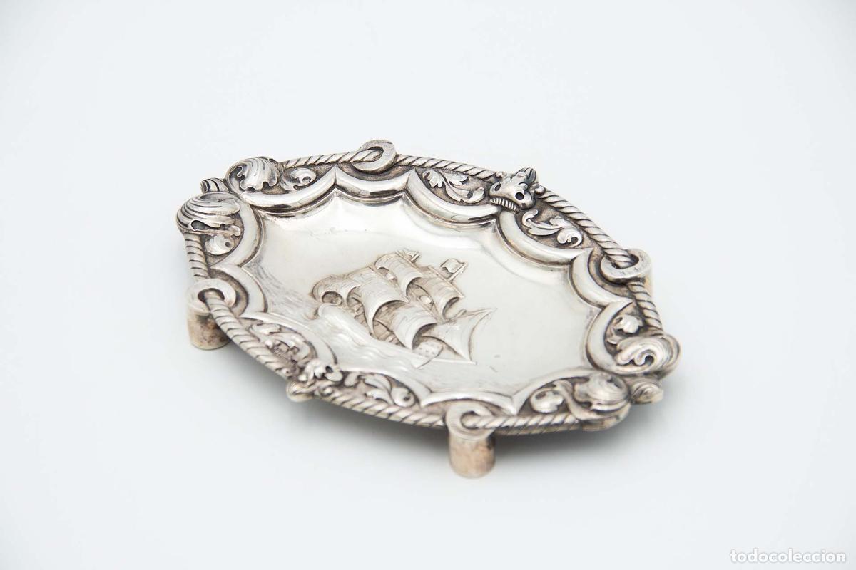 Antig&uuml;edades: Porta anillos de plata - Foto 1
