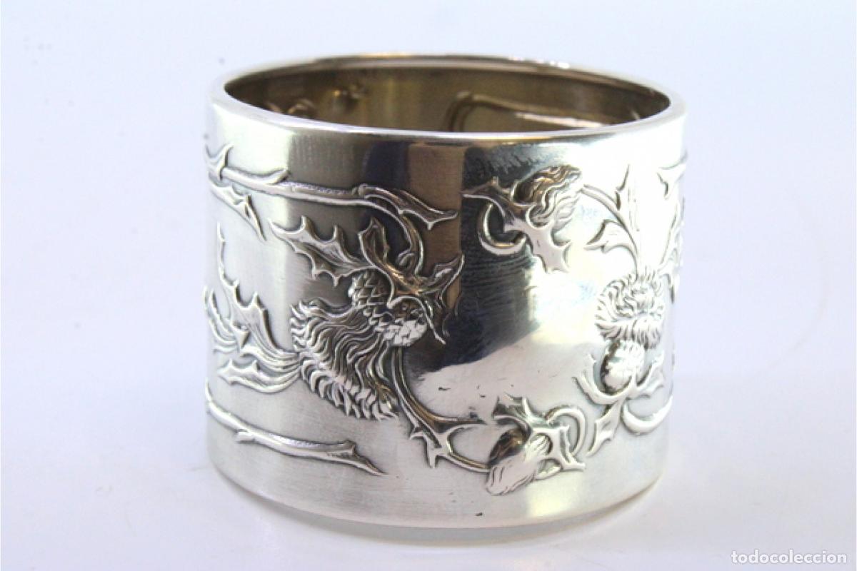 Antig&uuml;edades: Servilletero de plata - Foto 2