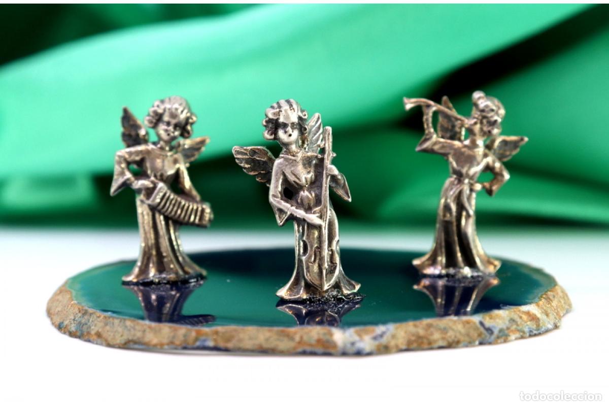 Antig&uuml;edades: Escena angelical en plata - Foto 6
