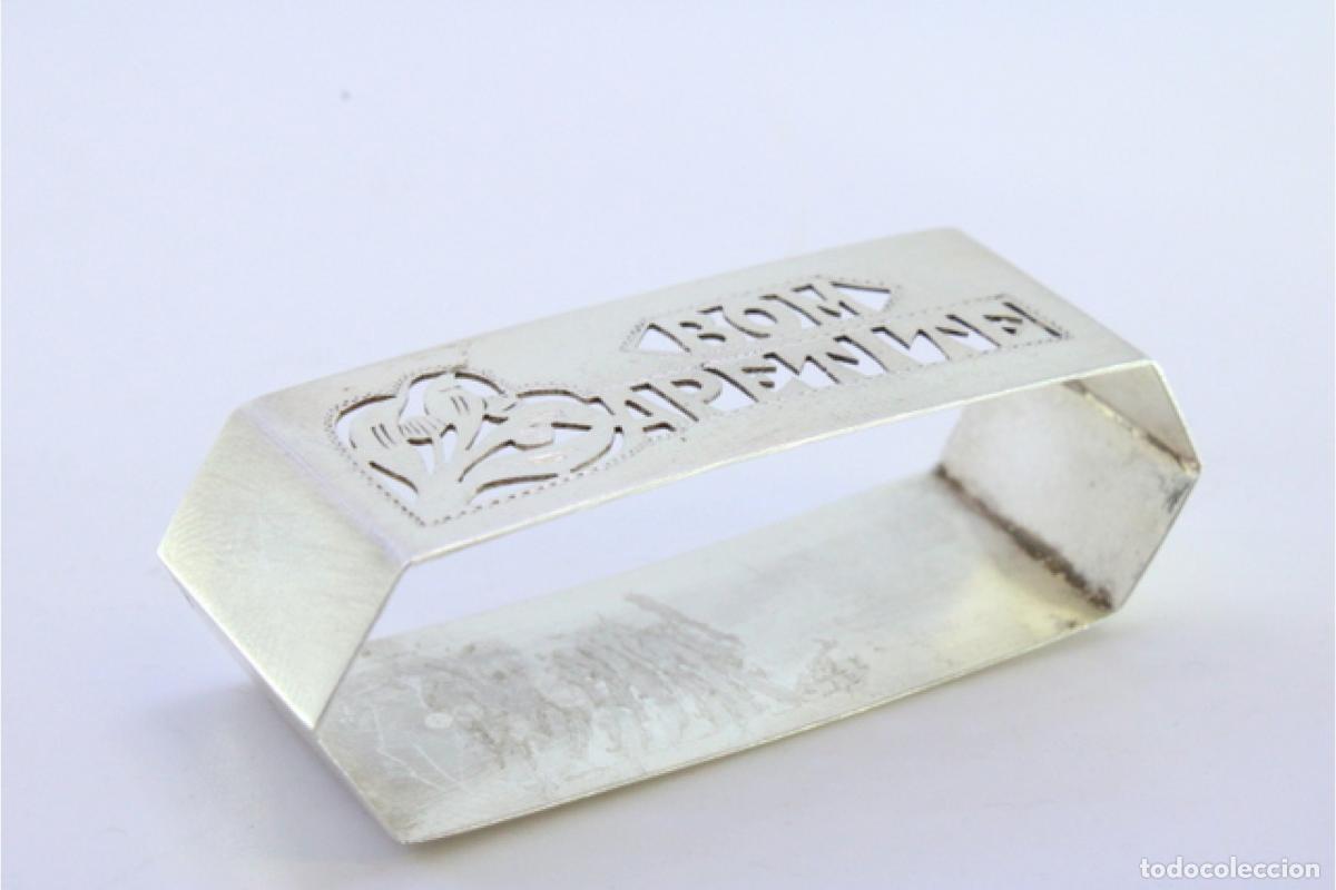 Antig&uuml;edades: Servilletero de plata - Foto 5