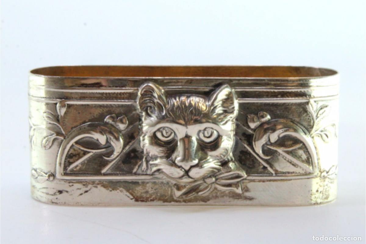 Antig&uuml;edades: Servilletero de plata - Foto 2