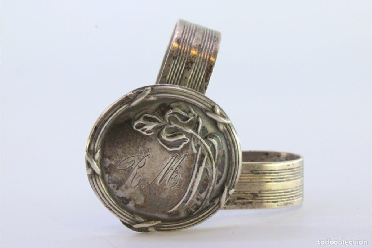 Antig&uuml;edades: Servilletero de plata - Foto 3