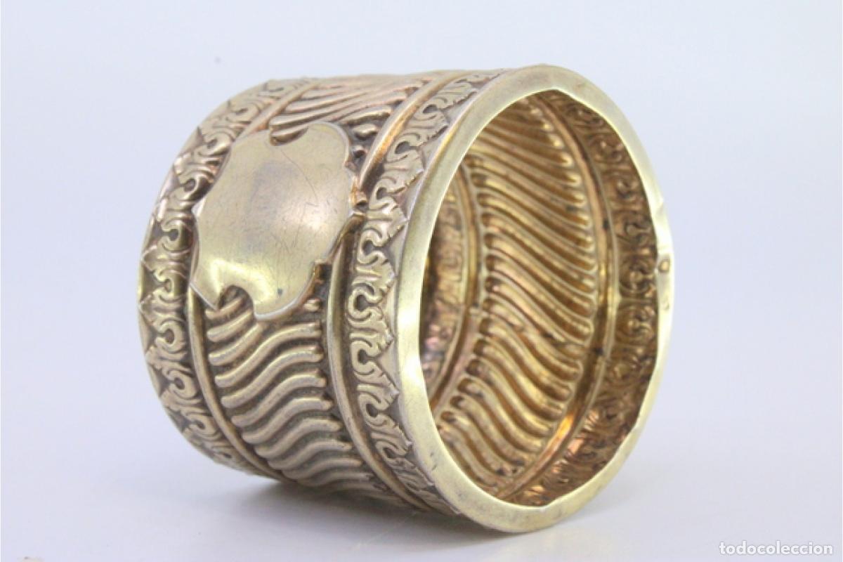 Antig&uuml;edades: Servilletero de plata - Foto 2