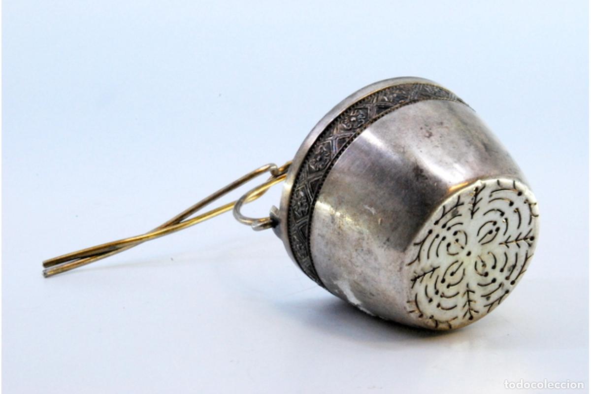 Antig&uuml;edades: Colador de t&eacute; de plata - Foto 5