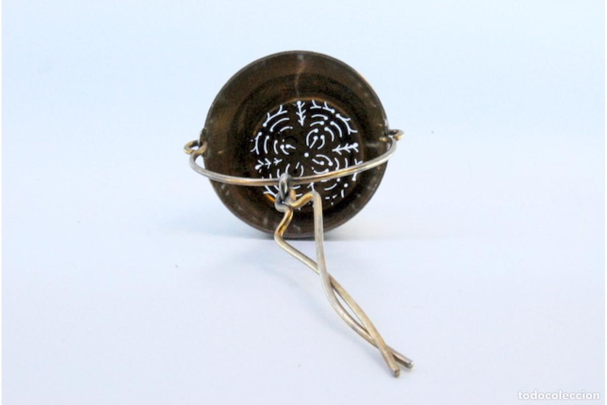 Antig&uuml;edades: Colador de t&eacute; de plata - Foto 7