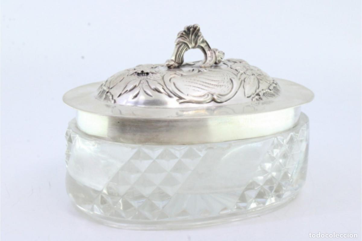 Antig&uuml;edades: plato de dulces de plata - Foto 3