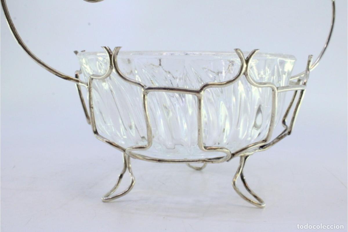 Antig&uuml;edades: plato de dulces de plata - Foto 6