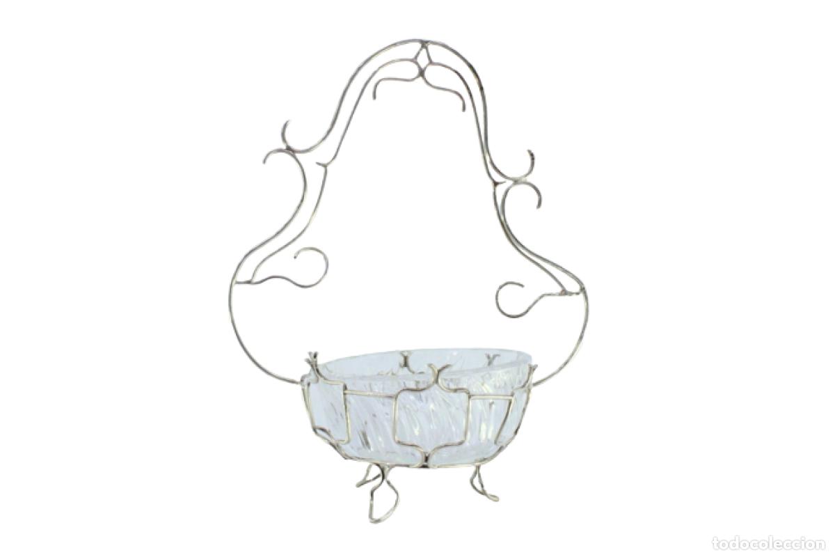 Antiques: plato de dulces de plata