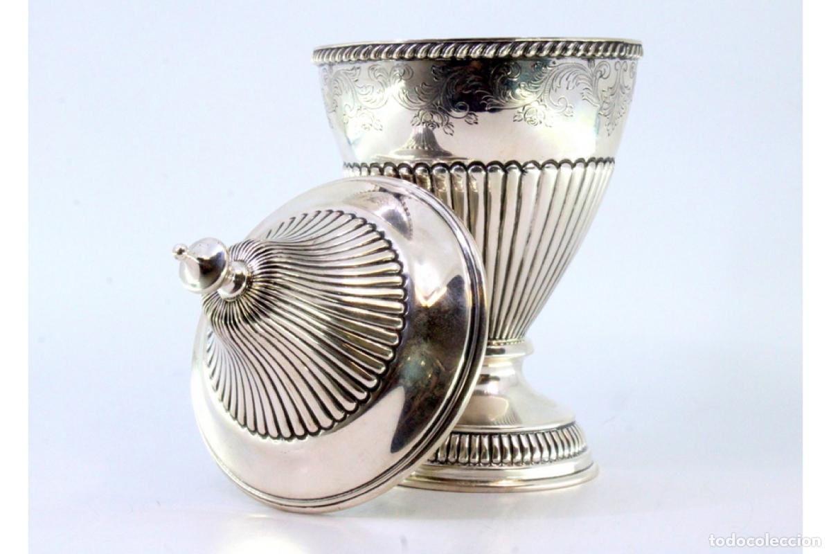Antig&uuml;edades: plato de dulces de plata - Foto 5