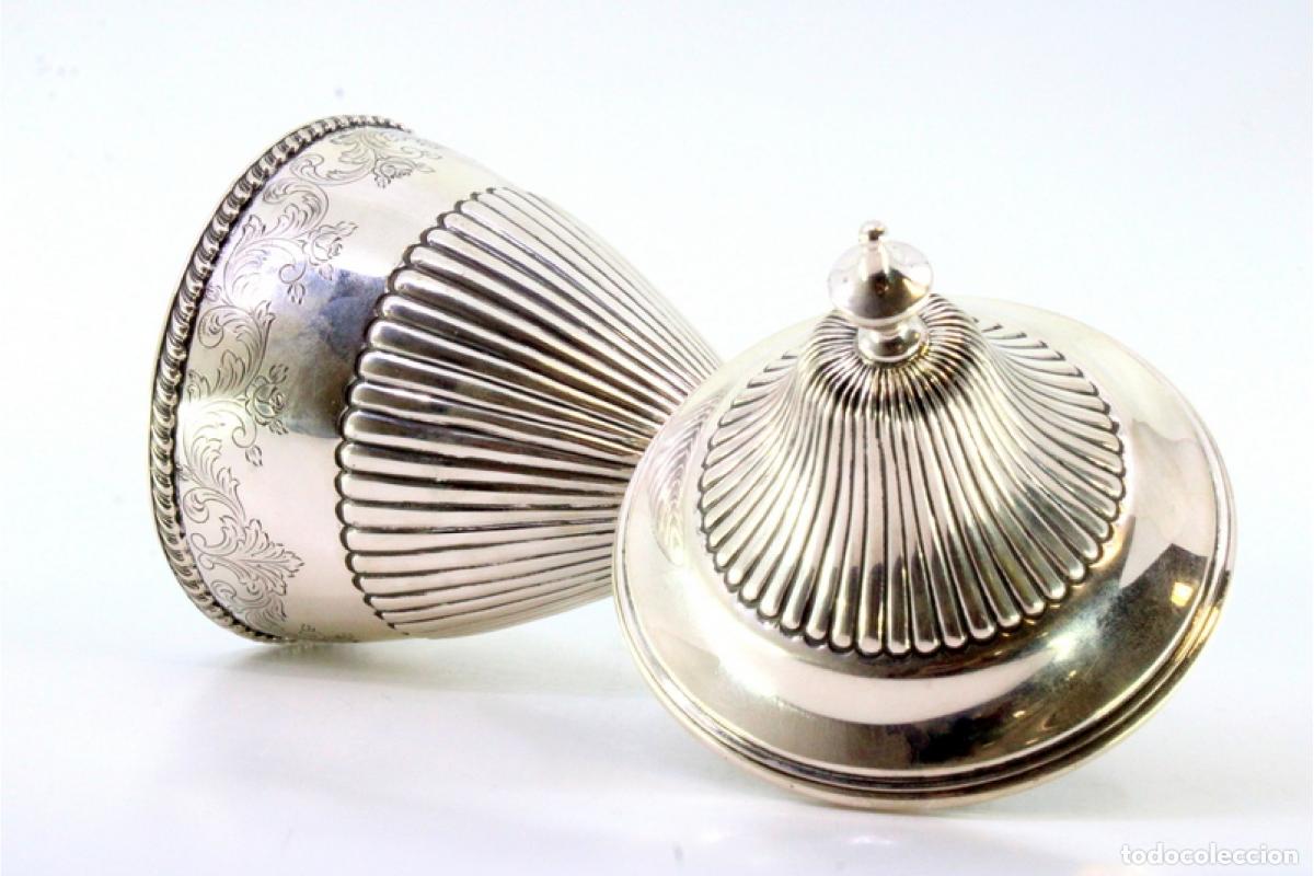 Antig&uuml;edades: plato de dulces de plata - Foto 7
