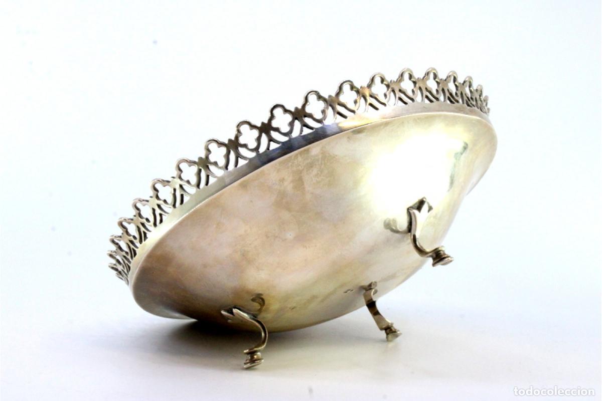 Antig&uuml;edades: plato de dulces de plata - Foto 5