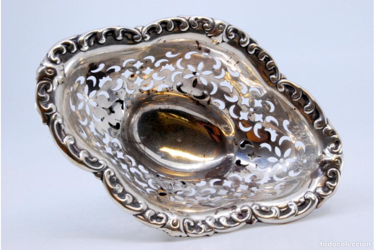 Antig&uuml;edades: plato de dulces de plata - Foto 4