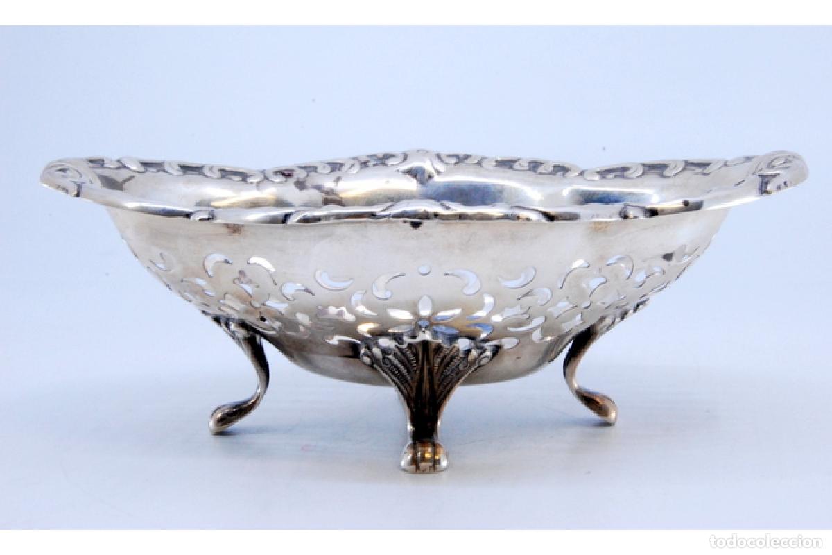 Antig&uuml;edades: plato de dulces de plata - Foto 7