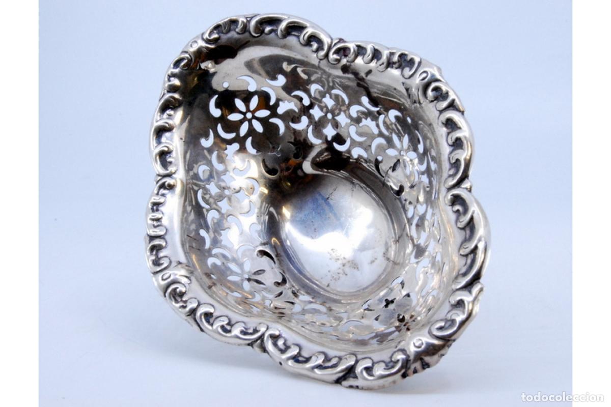 Antig&uuml;edades: plato de dulces de plata - Foto 8
