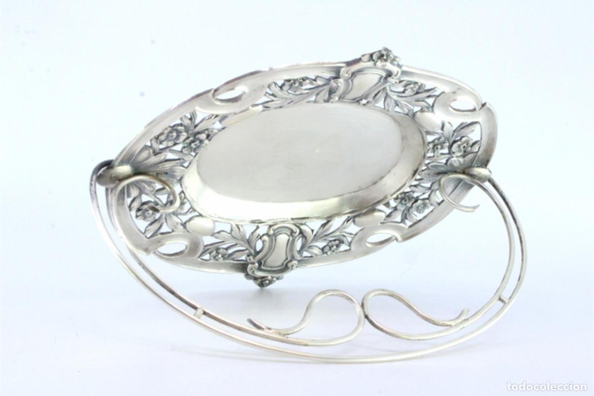 Antig&uuml;edades: plato de dulces de plata - Foto 6