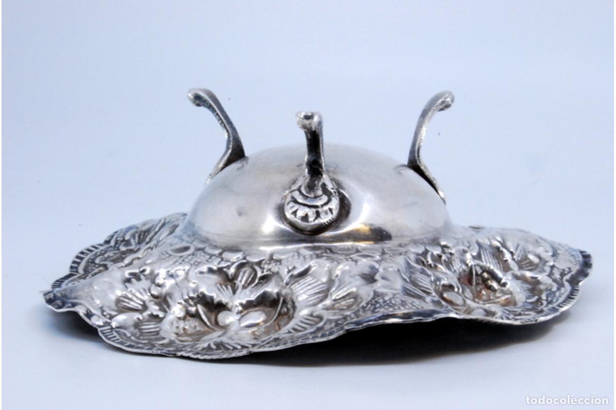 Antig&uuml;edades: plato de dulces de plata - Foto 6