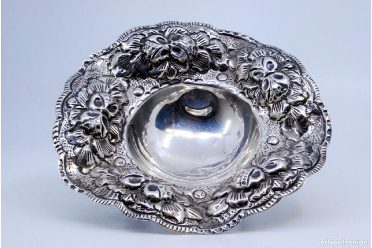 Antig&uuml;edades: plato de dulces de plata - Foto 7